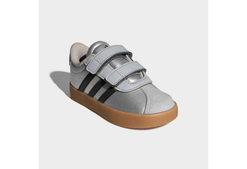adidas Sportswear VL COURT 3.0 KIDS Klettschuh inspiriert vom Design des adidas samba, für Kinder von adidas Sportswear