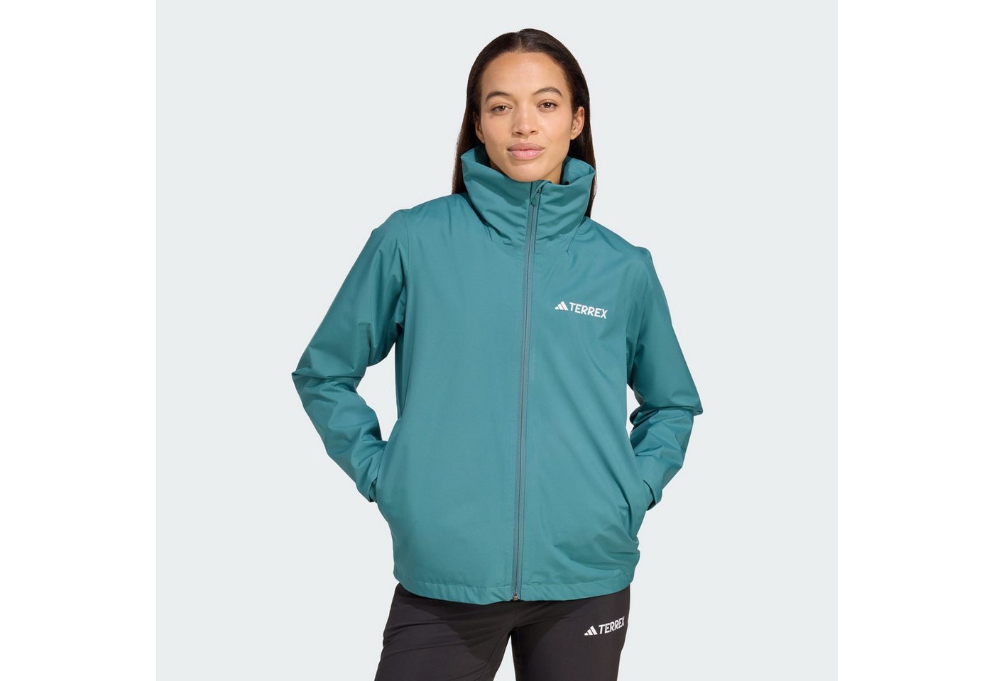 adidas TERREX Fleecejacke MULTI ESSENTIALS 2L REGENJACKE (1-St) von adidas TERREX