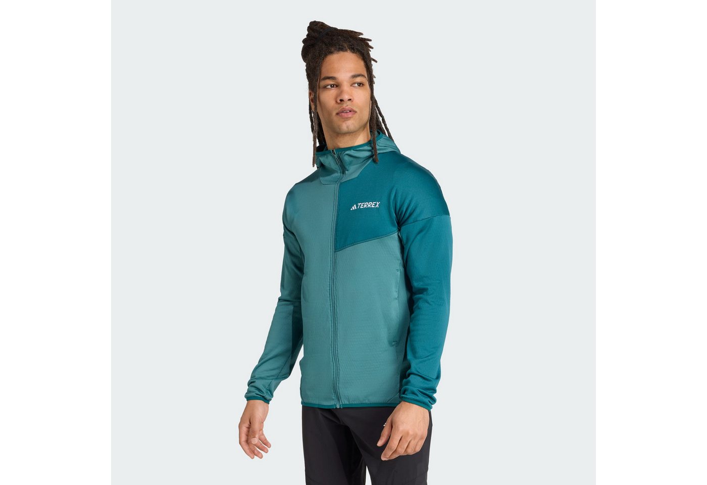 adidas TERREX Fleecejacke TERREX XPERIOR CLIMAWARM LIGHT FLEECE KAPUZENJACKE (1-St) von adidas TERREX