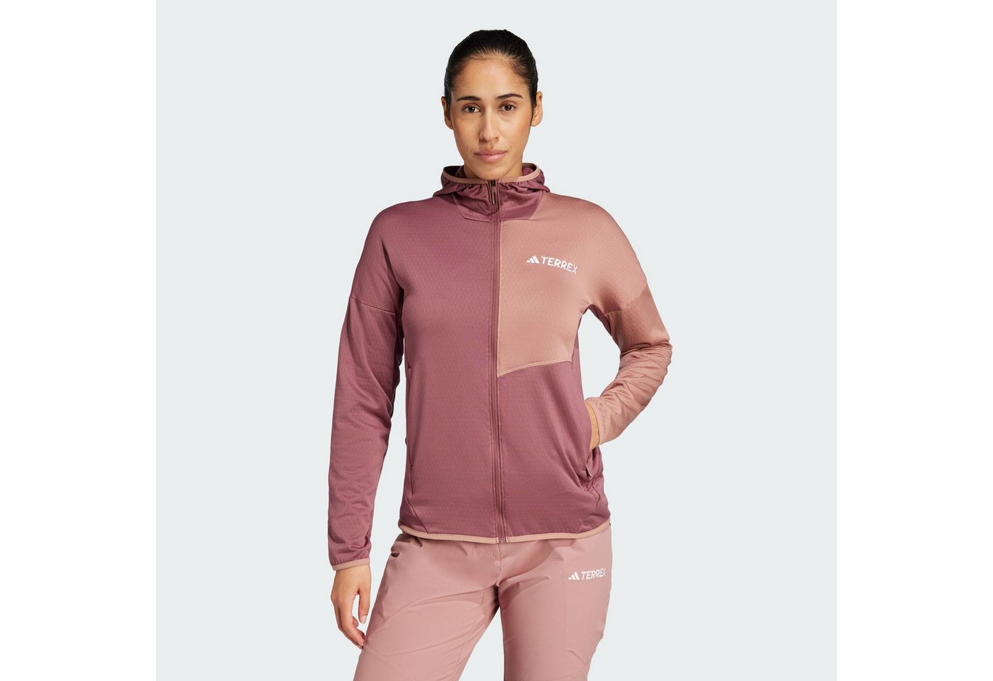 adidas TERREX Fleecejacke TERREX XPERIOR CLIMAWARM LIGHT FLEECE KAPUZENJACKE von adidas TERREX