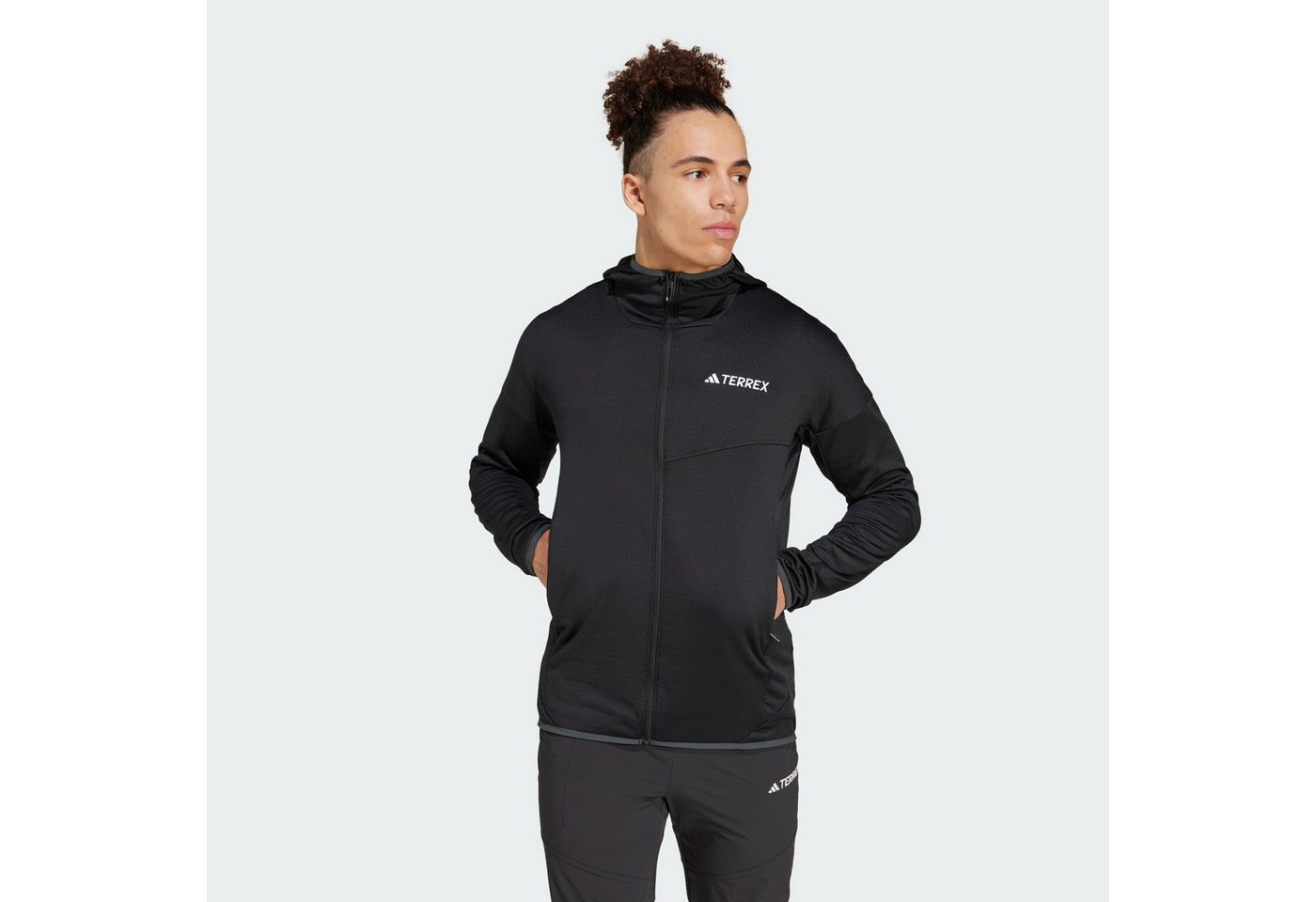 adidas TERREX Fleecejacke TERREX XPERIOR CLIMAWARM LIGHT FLEECE KAPUZENJACKE (1-St) von adidas TERREX
