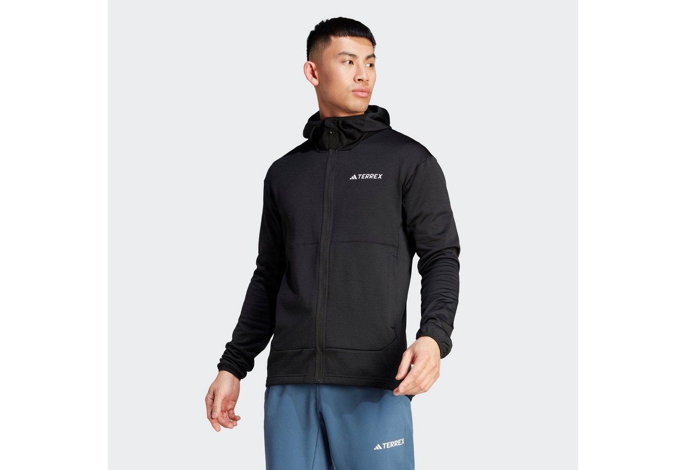 adidas TERREX Outdoorjacke TERREX XPERIOR LIGHT FLEECE HOODED von adidas TERREX