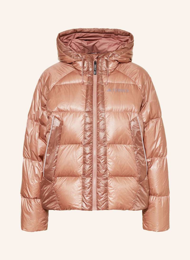 Adidas Terrex Daunenjacke Multi Climawarm rosegold von adidas Terrex