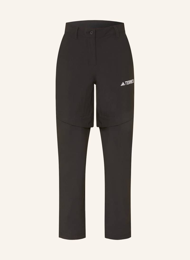 Adidas Terrex Zipp-Off-Hose Multi schwarz von adidas Terrex