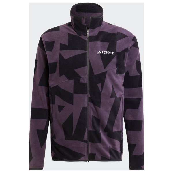 adidas Terrex - Multi All Over Print Full-Zip Fleece - Fleecejacke Gr XXL grau von adidas Terrex