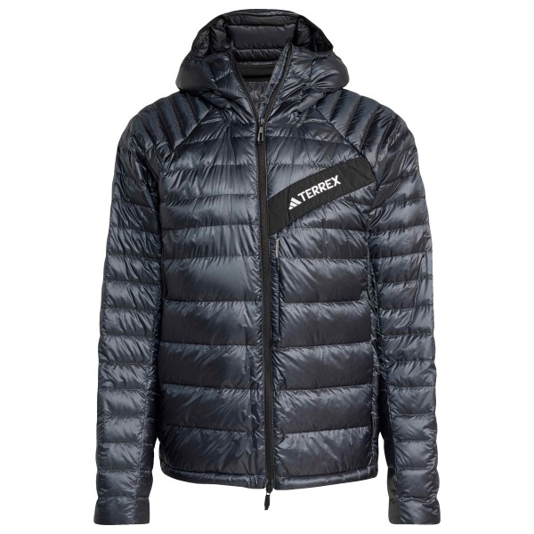 adidas Terrex - Terrex Techrock Climawarm+ Down Hooded - Daunenjacke Gr XL blau/grau von adidas Terrex