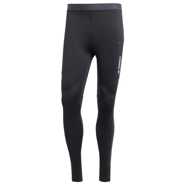 adidas Terrex - Terrex Xperior Brushed Tights - Lauftights Gr S schwarz von adidas Terrex