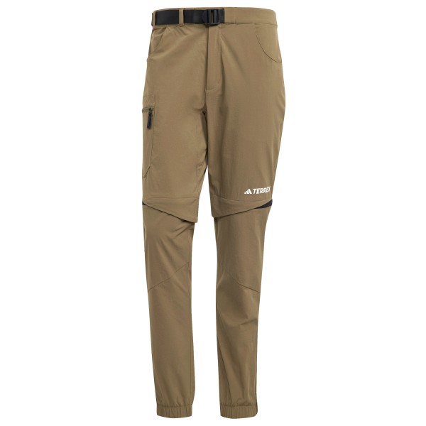 adidas Terrex - Utilitas Z. O Pants - Zip-Off-Hose Gr XS - Short beige von adidas Terrex