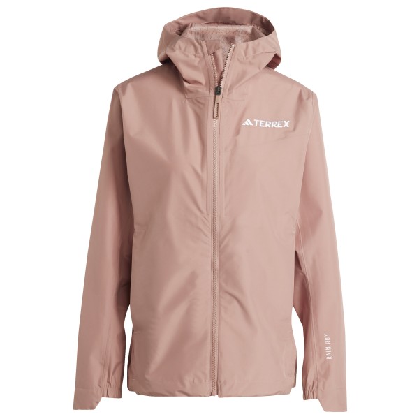 adidas Terrex - Women's Multi 2.5 Layer RAIN.RDY Jacket - Regenjacke Gr M braun/rosa von adidas Terrex