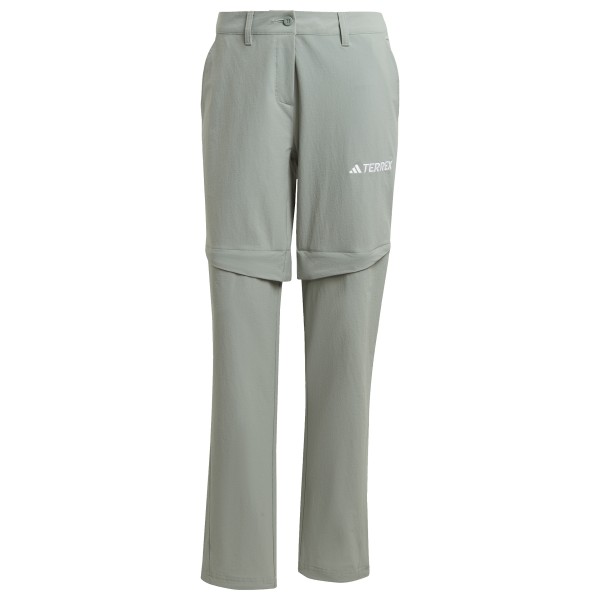 adidas Terrex - Women's Multi Zip Off Pants - Zip-Off-Hose Gr 38 - Regular grau von adidas Terrex
