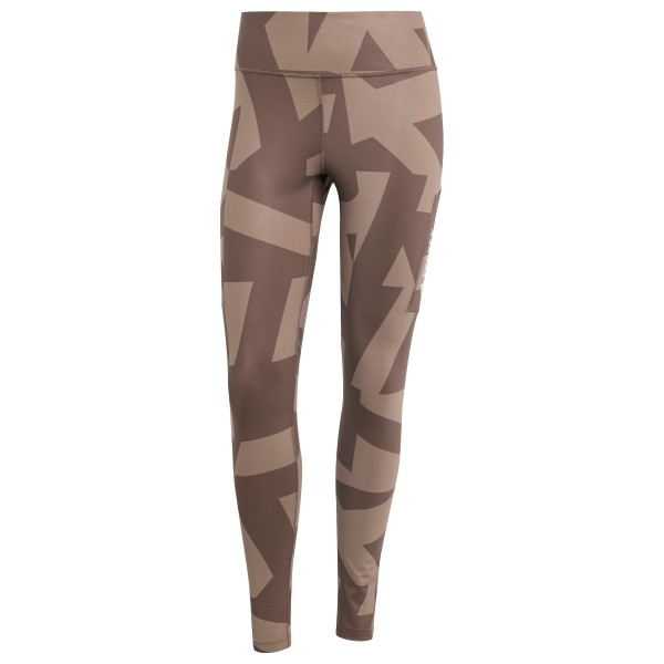 adidas Terrex - Women's Terrex Multi Printed Tights - Leggings Gr 38 braun von adidas Terrex