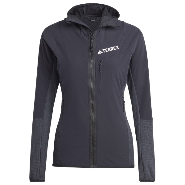 adidas Terrex - Women's Terrex Techrock Hooded Wind Fleece - Softshelljacke Gr L;M;S;XL;XS grau von adidas Terrex