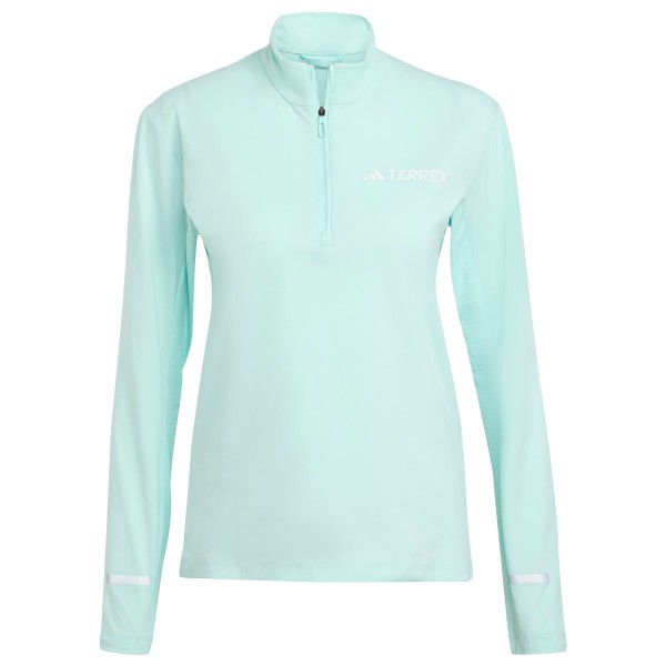 adidas Terrex - Women's Terrex Xperior Half Zip Longsleeve - Longsleeve Gr S grau von adidas Terrex