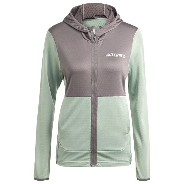 adidas Terrex - Women's Terrex Xperior Light Fleece Jacket - Fleecejacke Gr S grau von adidas Terrex