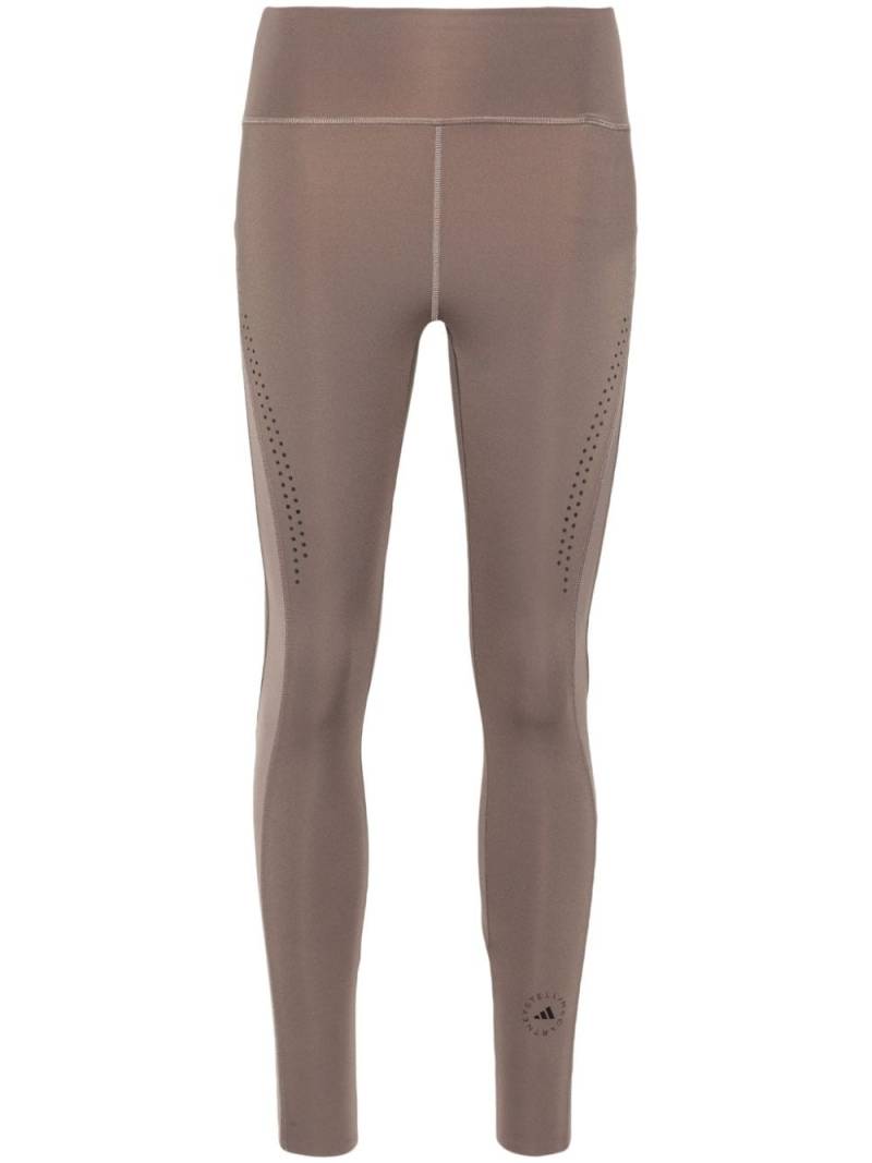 adidas by Stella McCartney Leggings mit Logo-Print - Braun von adidas by Stella McCartney