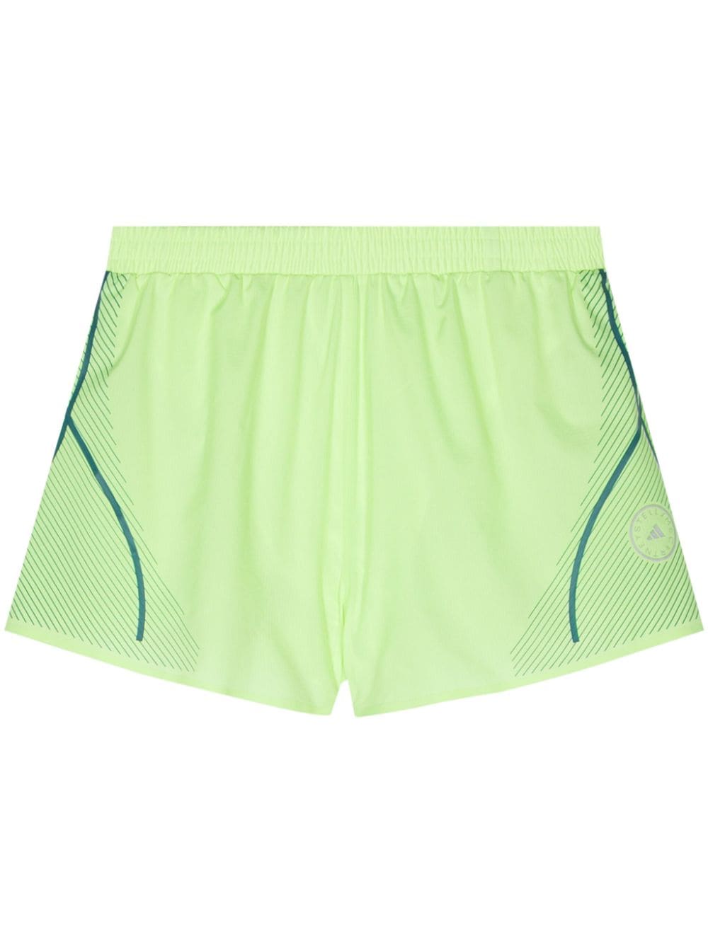 adidas by Stella McCartney Shorts mit Logo-Print - Grün von adidas by Stella McCartney