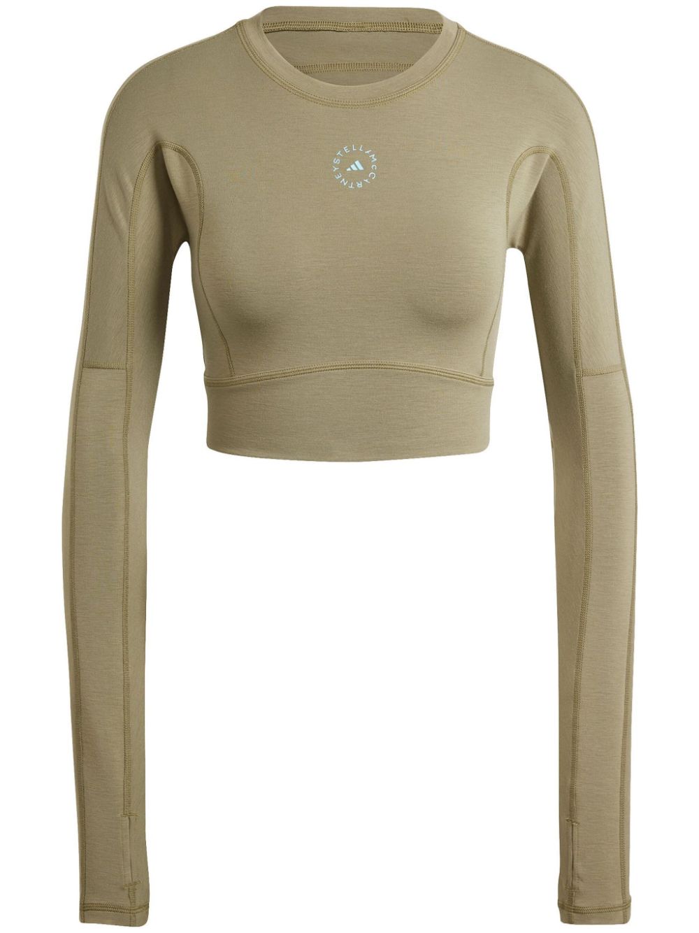 adidas by Stella McCartney True Strength Cropped-Top - Grün von adidas by Stella McCartney