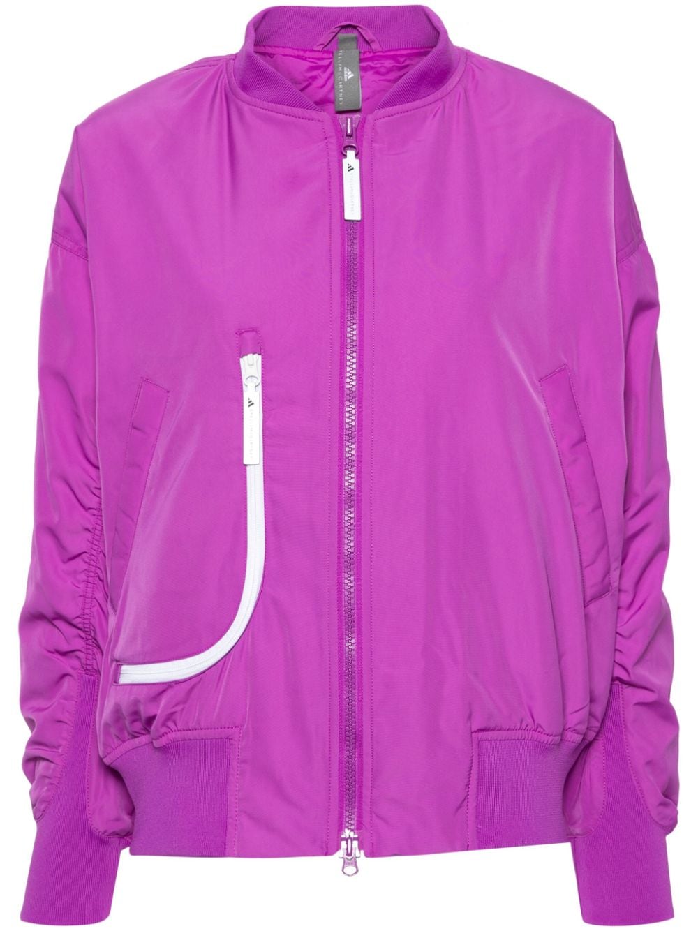 adidas by Stella McCartney Bomberjacke mit Logo-Applikation - Violett von adidas by Stella McCartney