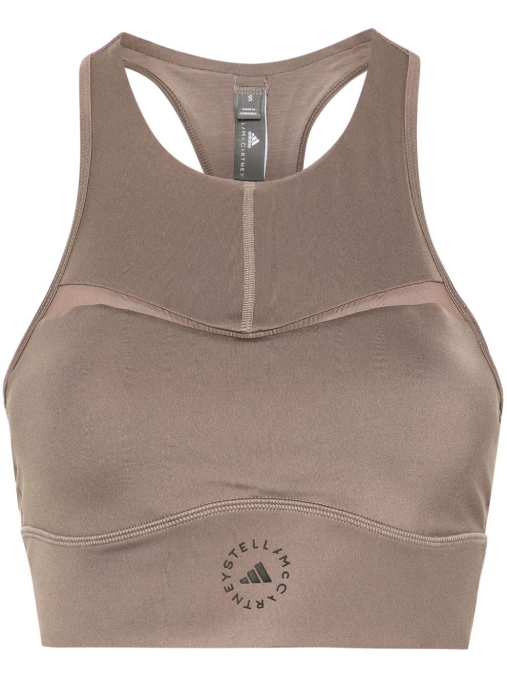 adidas by Stella McCartney Sport-BH mit Racerback - Braun von adidas by Stella McCartney