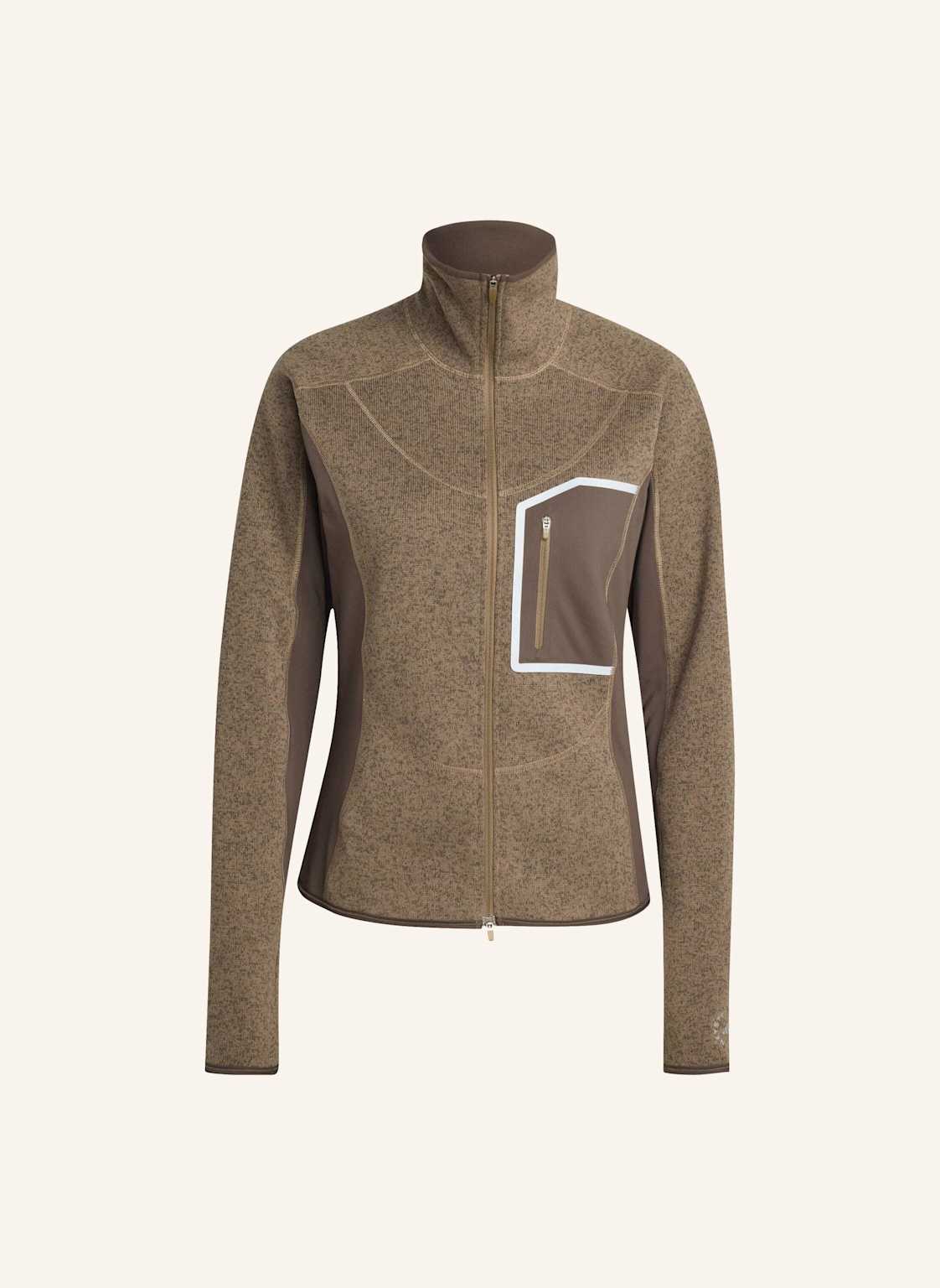 Adidas By Stella Mccartney Adidas By Stella Mccartney Climawarm Running Full-Zip Midlayer braun von adidas by stella mccartney
