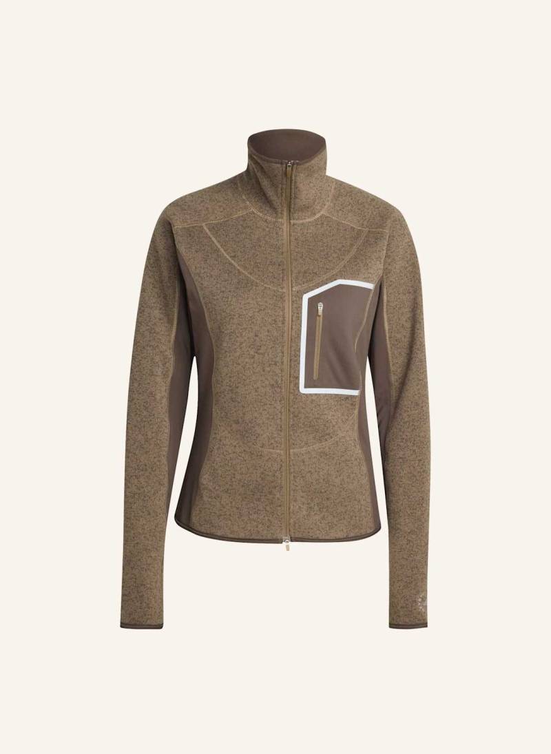 Adidas By Stella Mccartney Adidas By Stella Mccartney Climawarm Running Full-Zip Midlayer braun von adidas by stella mccartney