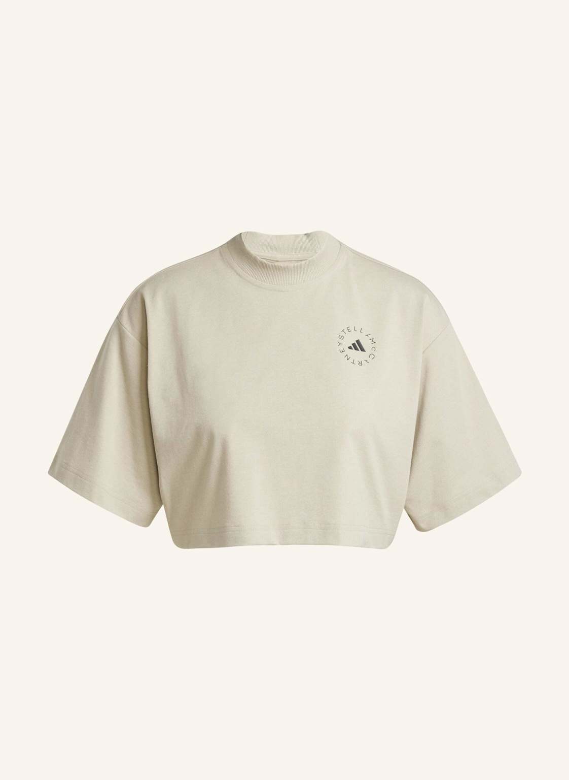 Adidas By Stella Mccartney Adidas By Stella Mccartney Crop T-Shirt beige von adidas by stella mccartney