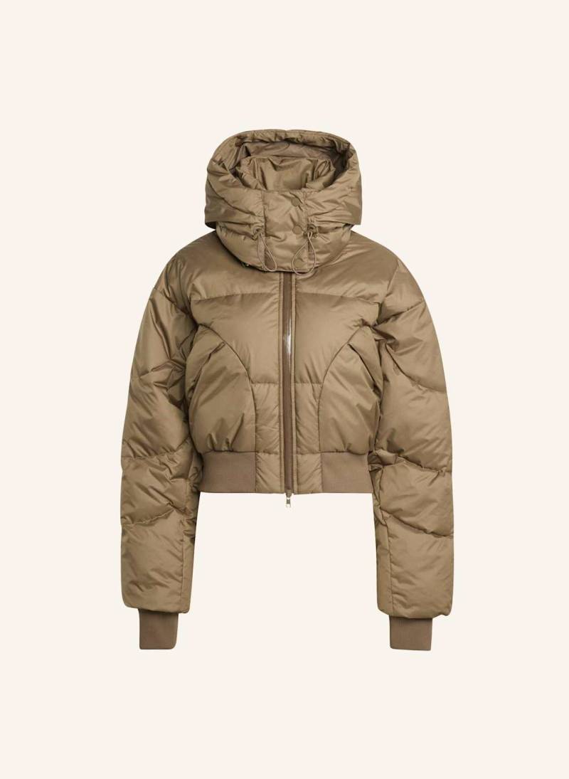 Adidas By Stella Mccartney Adidas By Stella Mccartney Cropped Padded Winterjacke braun von adidas by stella mccartney