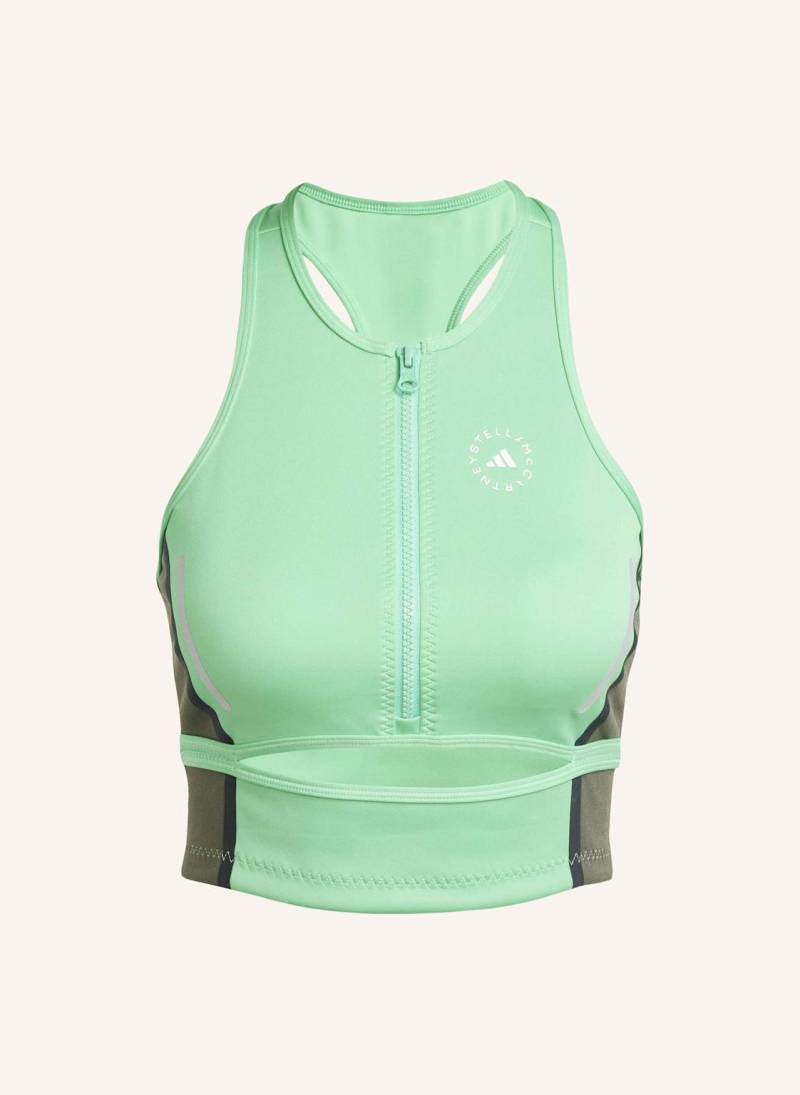 Adidas By Stella Mccartney Adidas By Stella Mccartney High Neck Crop-Top gruen von adidas by stella mccartney