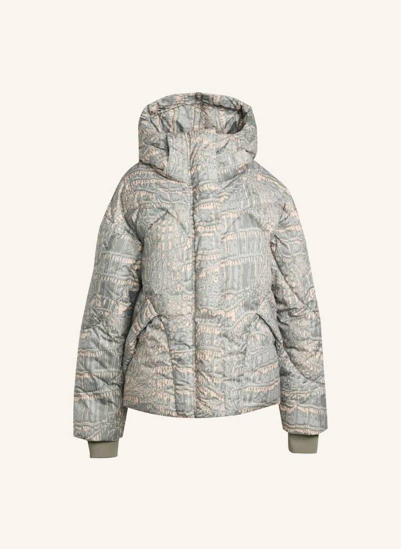 Adidas By Stella Mccartney Adidas By Stella Mccartney Mid Length Padded Winterjacke Mit Print beige von adidas by stella mccartney
