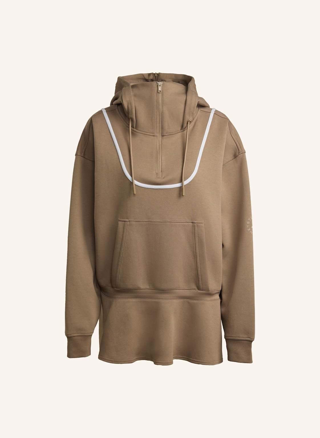 Adidas By Stella Mccartney Adidas By Stella Mccartney Peplum Kapuzenjacke braun von adidas by stella mccartney