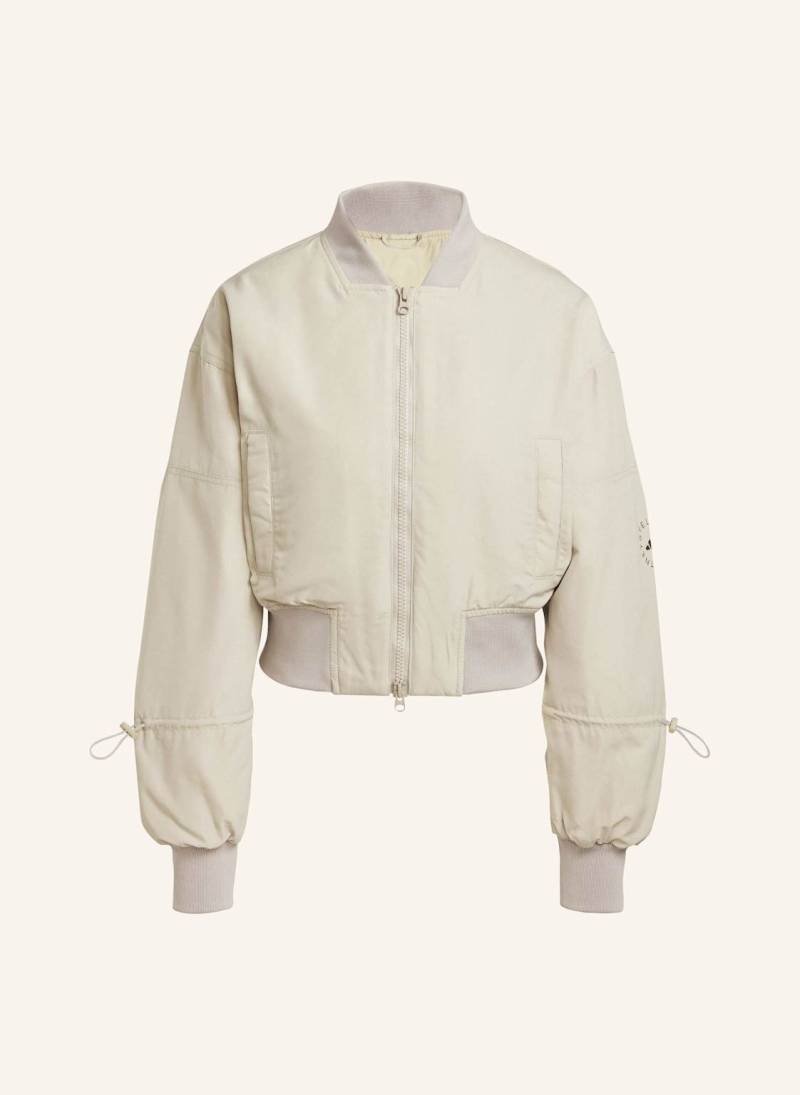 Adidas By Stella Mccartney Adidas By Stella Mccartney Truenature Woven Cropped Bomberjacke beige von adidas by stella mccartney
