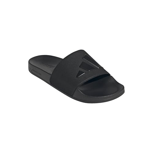 adidas Shower Adilette Badelatschen Slides (black, EU Schuhgrößensystem, Erwachsene, Numerisch, M, 44.5) von adidas Originals
