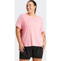 Große Größen: T-Shirt, pink-weiß, Gr.44/46-56/58 von adidas performance