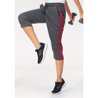 Große Größen: adidas Performance 3/4-Hose »ESSENTIALS 3 STRIPES 3/4 PANT«, grau-koralle, Gr.L-XXL von adidas performance