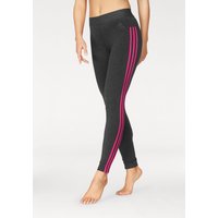 Große Größen: adidas Performance Leggings »ESSENTIALS 3 STRIPES TIGHT«, grau-pink, Gr.L-XXL von adidas performance