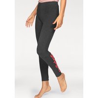 Große Größen: adidas Performance Leggings »ESSENTIALS LINEAR TIGHT«, grau-koralle, Gr.L-XXL von adidas performance