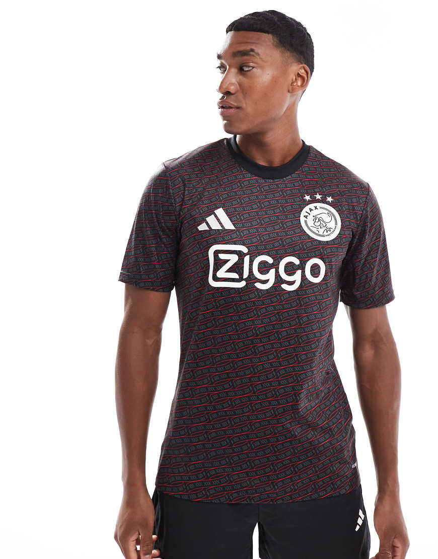 adidas Football - Ajax Amsterdam - Pre-Match-Trikot in Schwarz adidas Football - Ajax Amsterdam - Pre-Match-Trikot in Schwarz von adidas performance