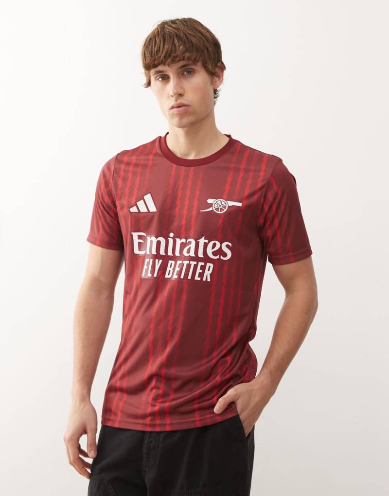 adidas Football - Arsenal 2026 - Aufwärmtrikot in Rot von adidas performance