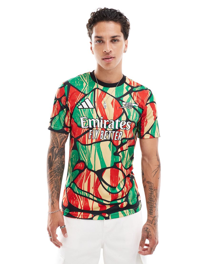 adidas Football - Arsenal 25/24 - Pre-Match-Trikot in Rot von adidas performance