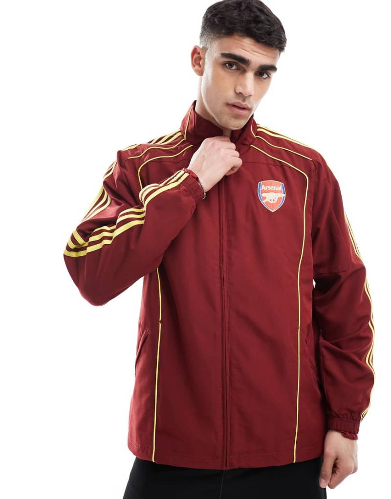 adidas Football - Arsenal Urban Purist - Trainingsjacke in Burgunderrot und Gelb von adidas performance
