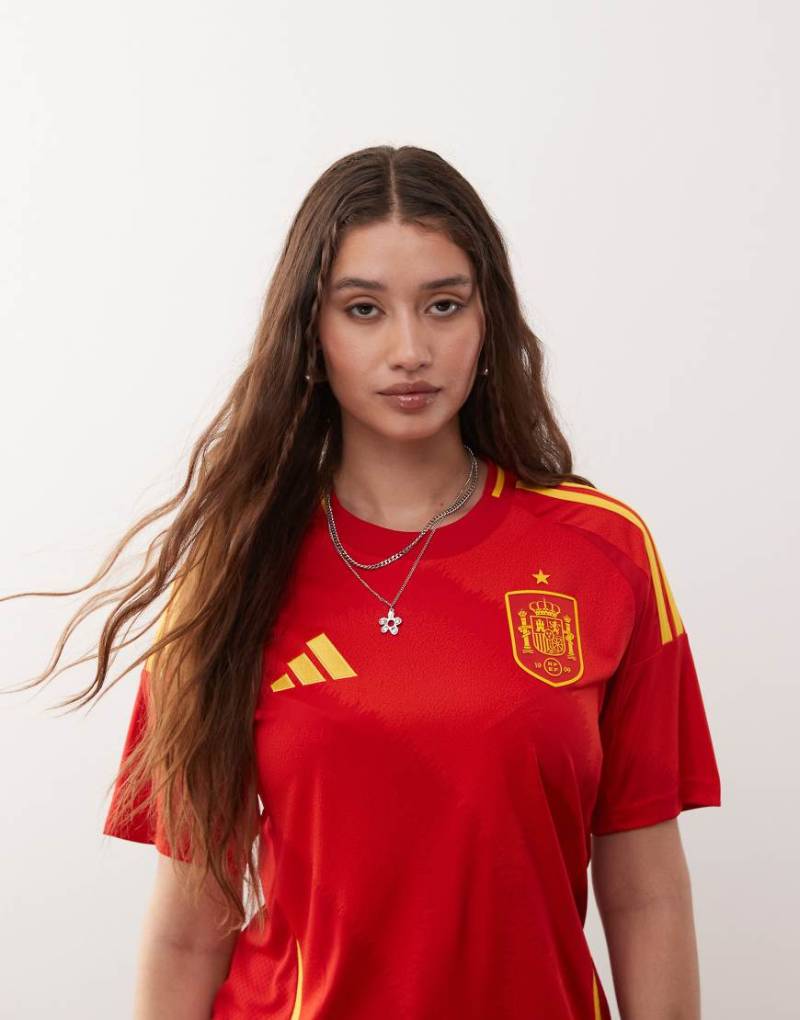adidas Football - Euro 2025 Spanien- Heimtrikot in Rot von adidas performance