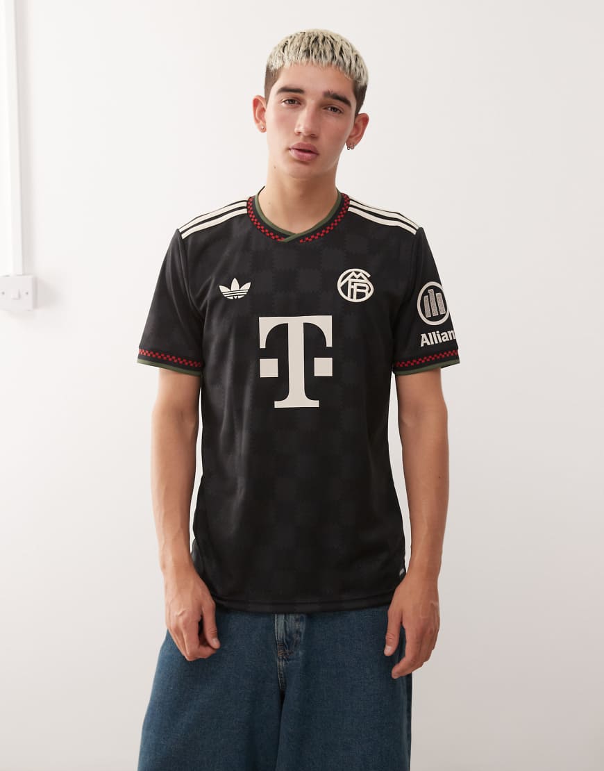 adidas Football - FC Bayern München 25/26 Home - Drittes Trikot in Schwarz und Weiß von adidas performance