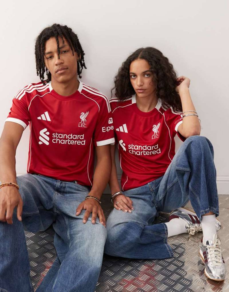 adidas Football - Liverpool FC 25/26 - Heimtrikot in Rot von adidas performance