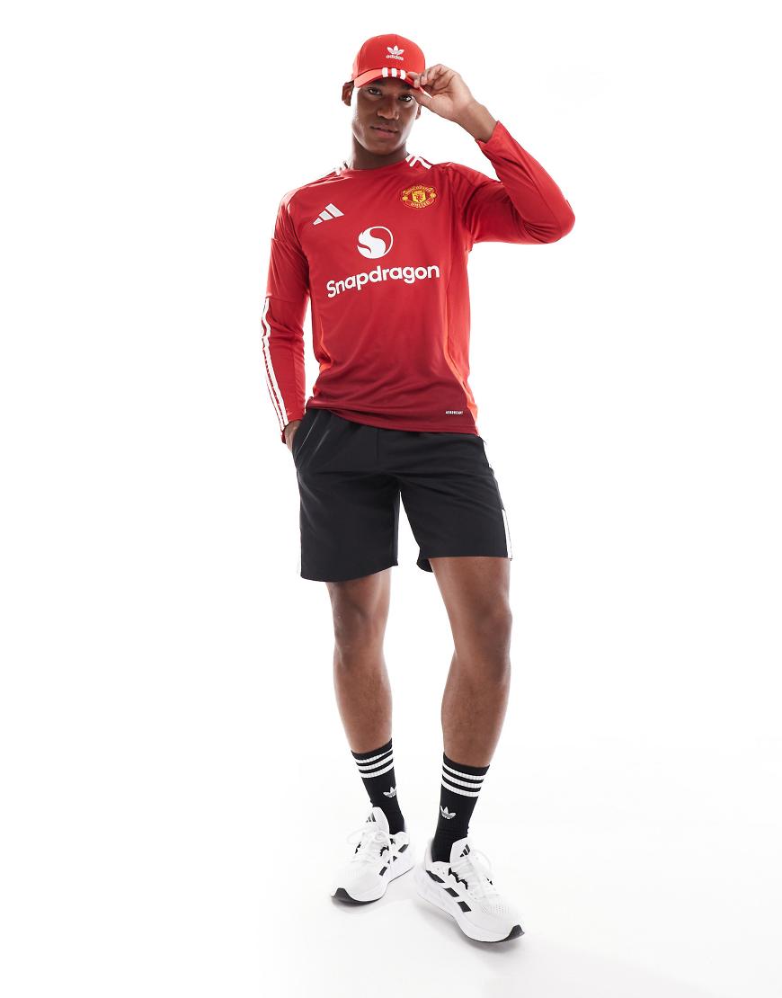 adidas Football - Manchester United 24/25 - Langärmliges Heimtrikot in Rot von adidas performance