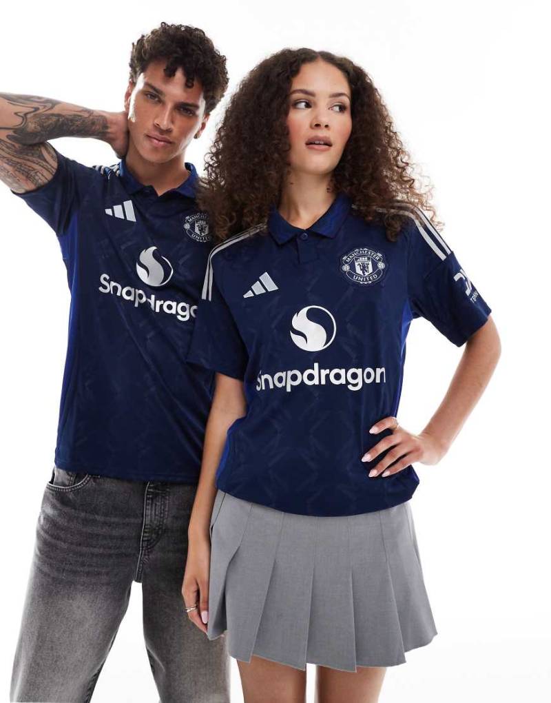 adidas Football - Manchester United - 24/25 -Unisex-Ausweichtrikot in Marineblau von adidas performance