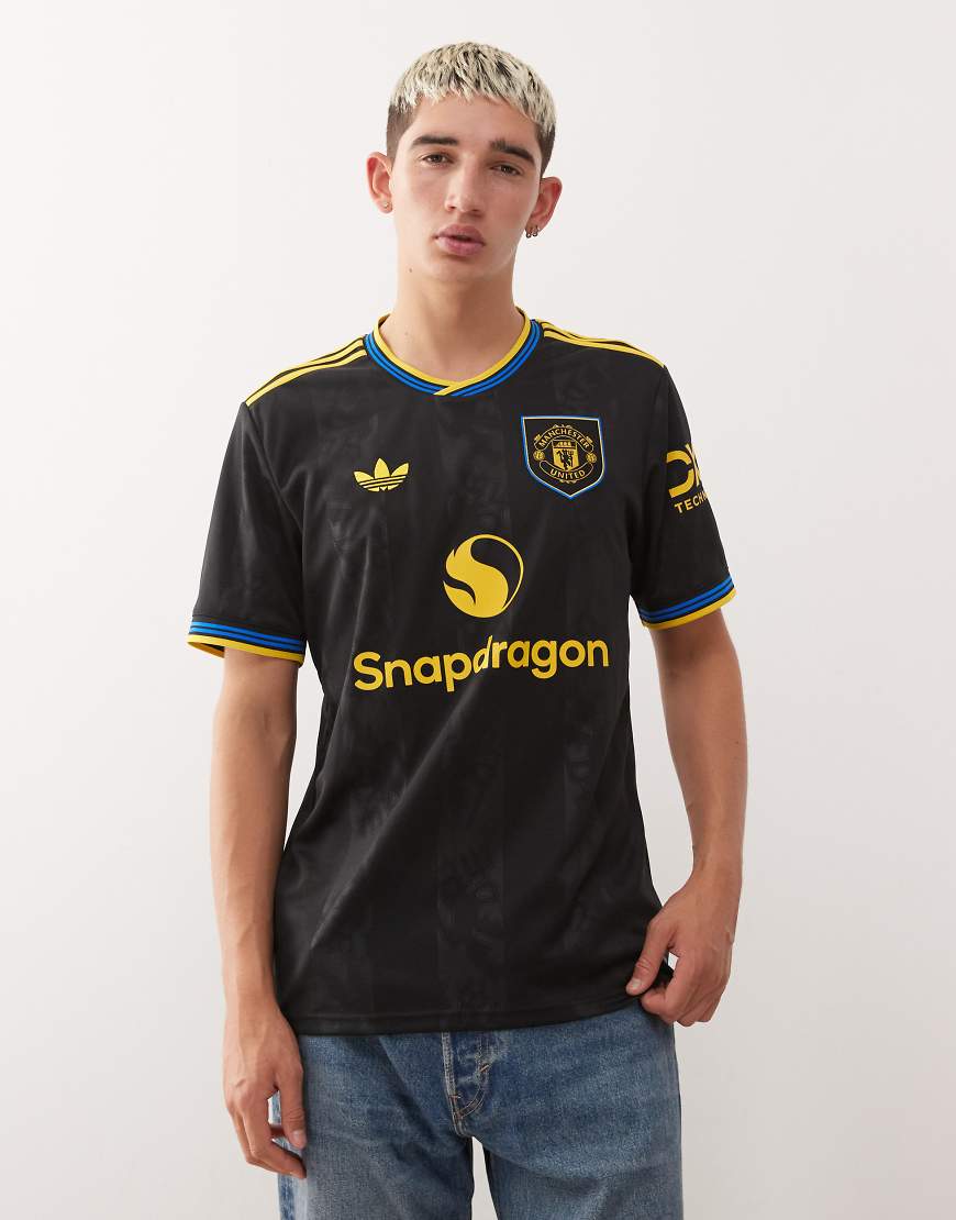 adidas Football - Manchester United 25/26 - Drittes Trikot in Schwarz und Gold von adidas performance
