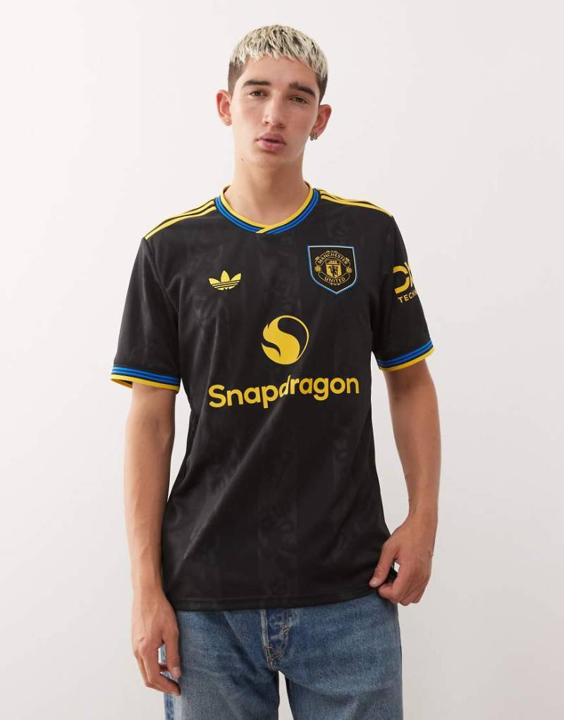 adidas Football - Manchester United 25/26 - Drittes Trikot in Schwarz und Gold von adidas performance