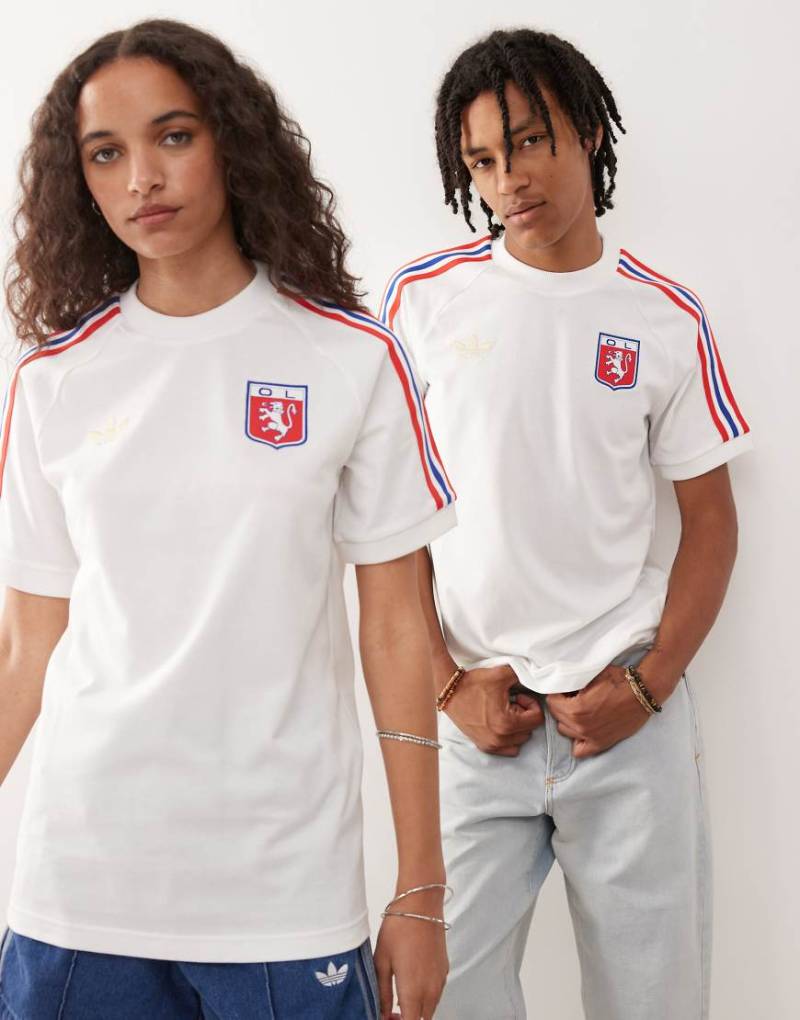 adidas Football - Olympique Lyonnais 75 - T-Shirt in Weiß von adidas performance