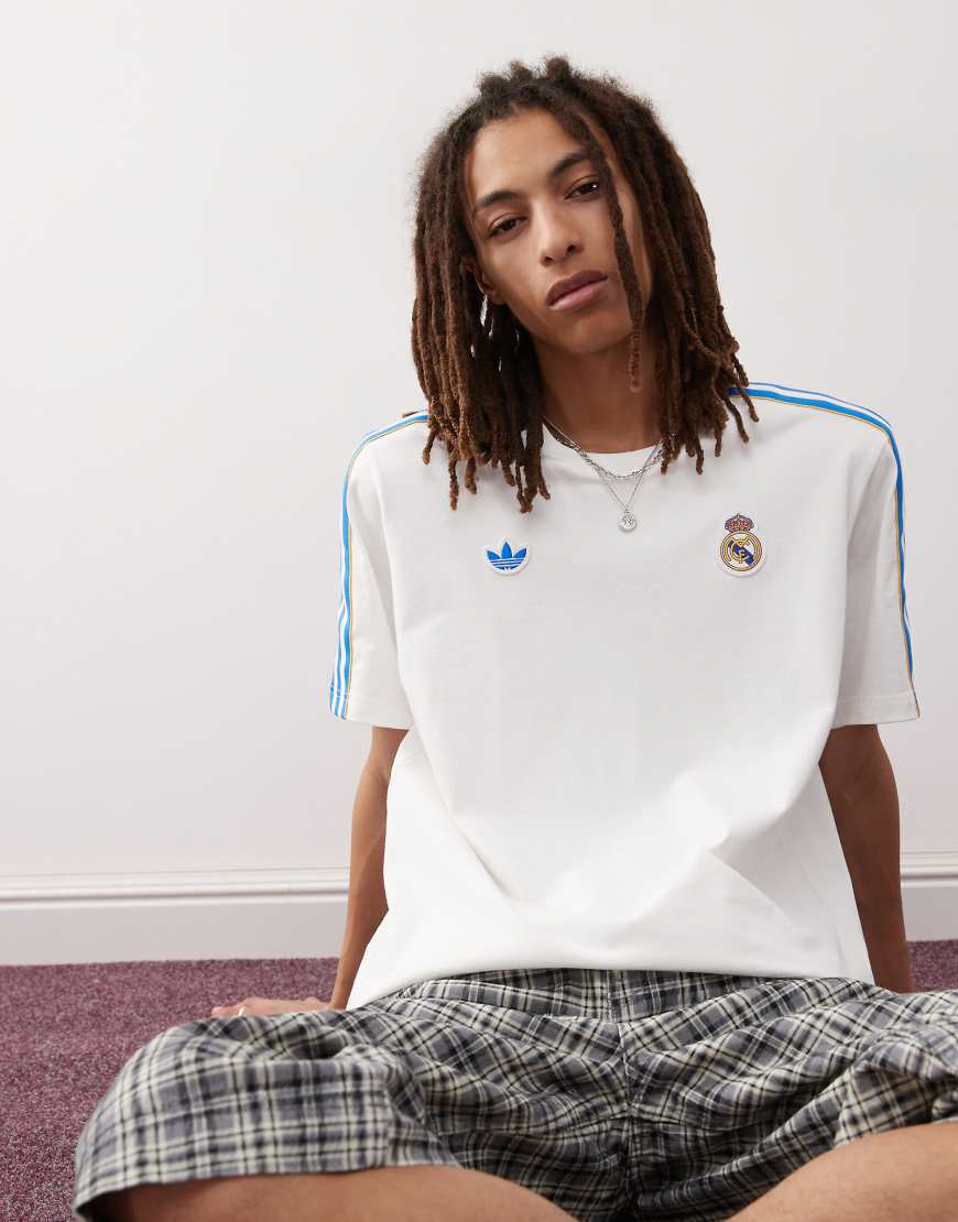 adidas Football - Real Madrid Icon - T-Shirt in Weiß von adidas performance