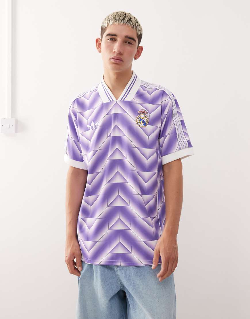 adidas Football - Real Madrid Lifestyler - Trikot in Blau-Lila von adidas performance